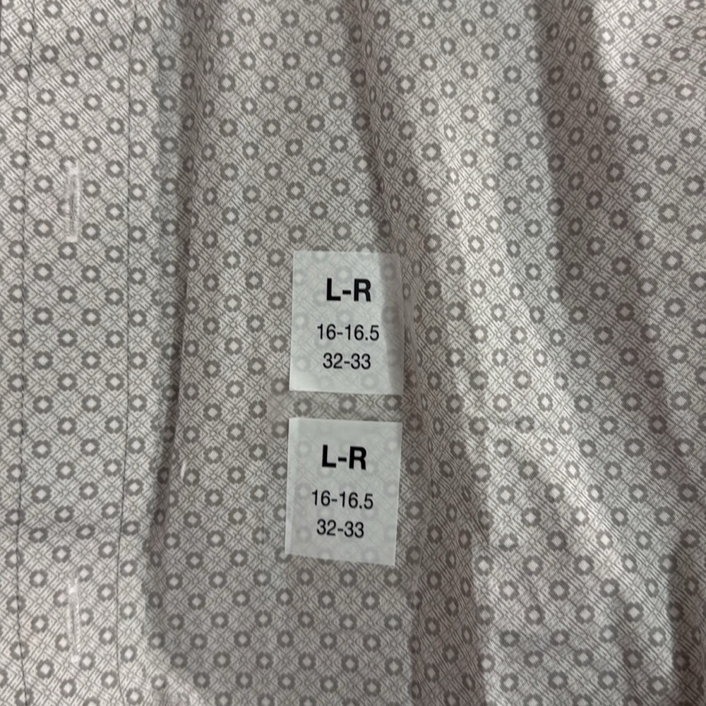 NWT Nick Graham modern fit button up 16-16.5 32-33. Gray pattern - Picture 4 of 7
